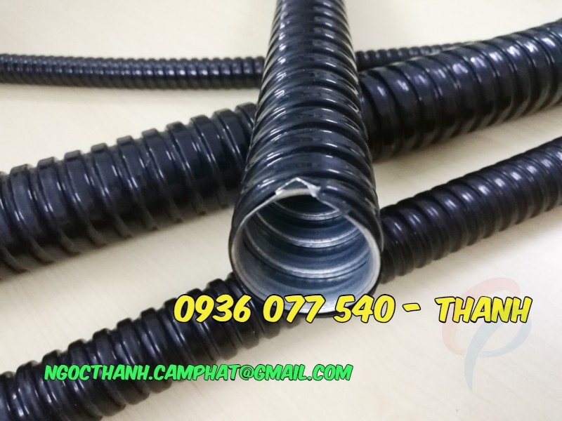 Ống ruột gà lõi thép bọc nhựa- Ống kẽm đàn hồi bọc nhựa phi 2'