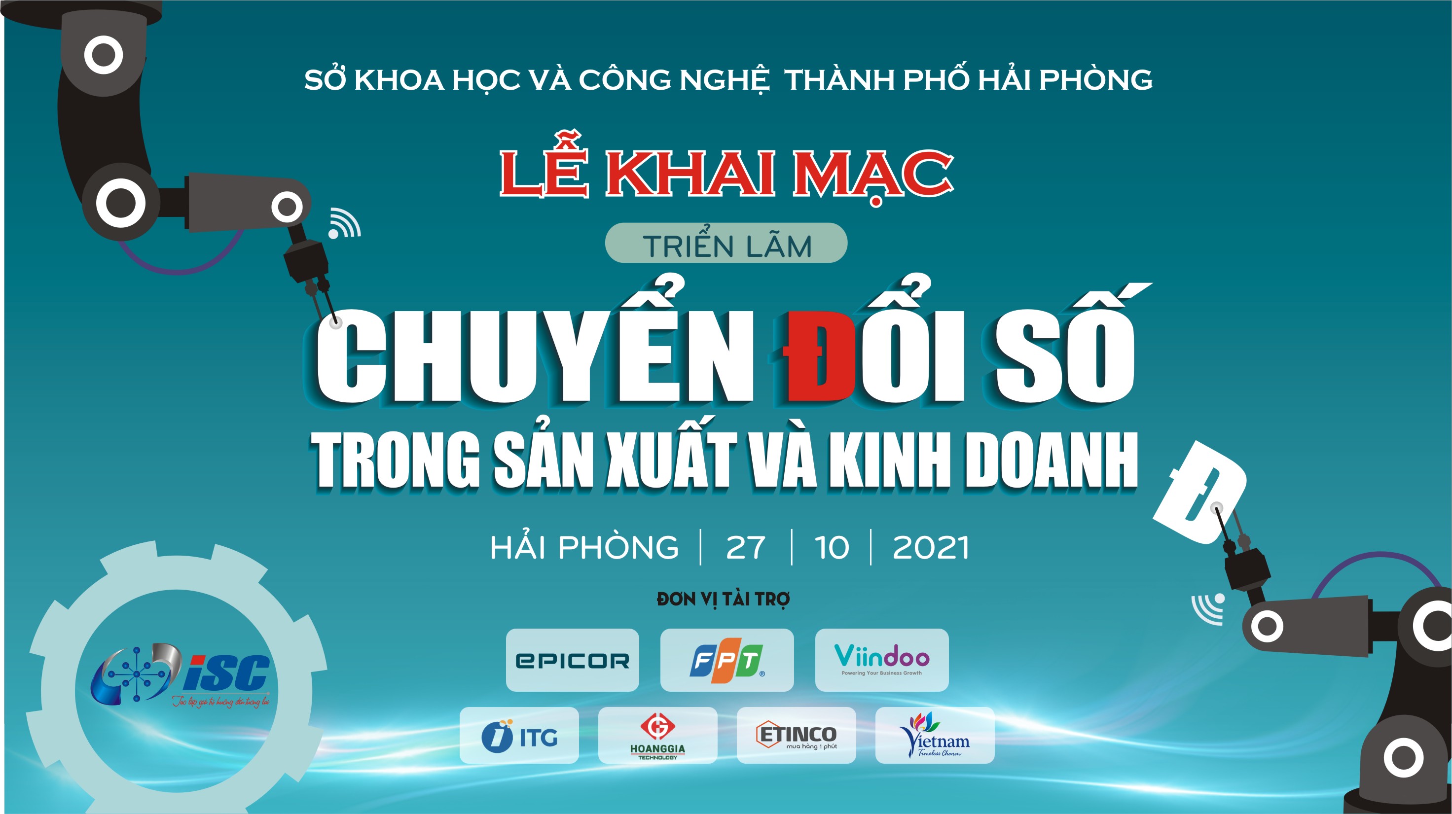Thư mời tham dự Lễ khai mạc Triển lãm “Chuyển đổi số trong sản xuất và kinh doanh”