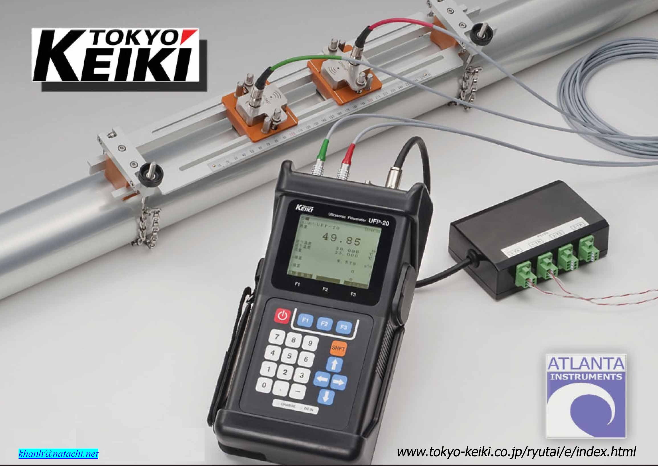 Đồng hồ lưu lượng siêu âm dạng cầm tay - Ultrasonic Flow Meter