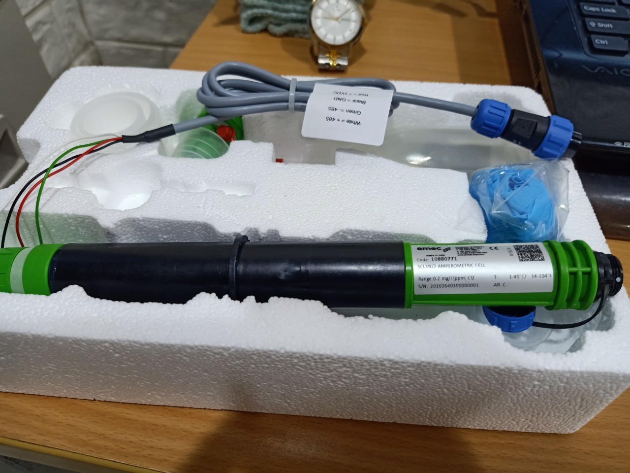Cảm biến đo Chlorine dư trong nước của Emec, mã SCL3N/2 dãy đo 0 ... 2 ppm