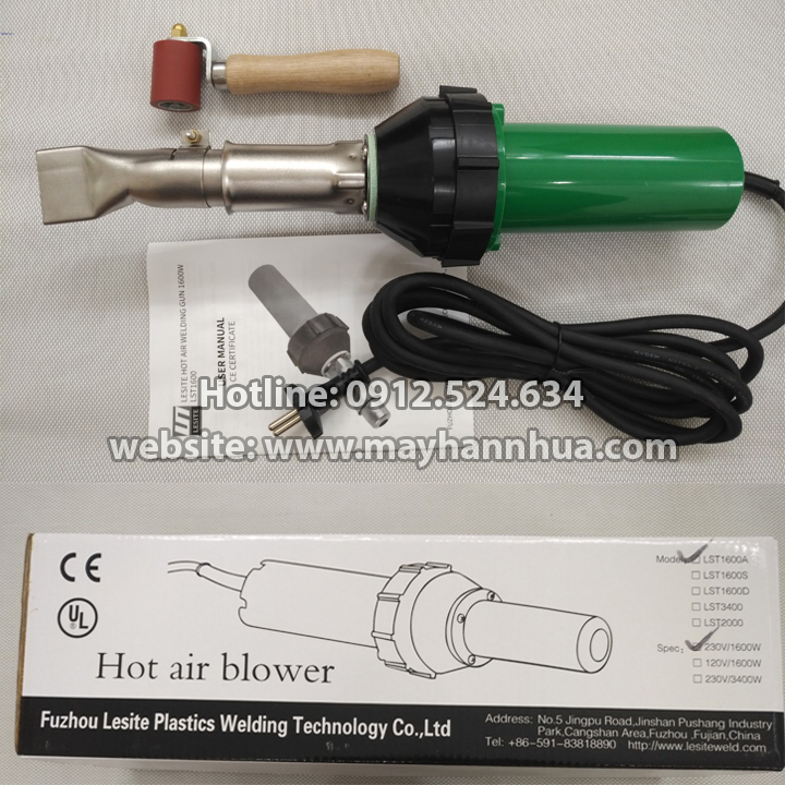 Máy hàn bạt nhựa cầm tay công suất 1600W