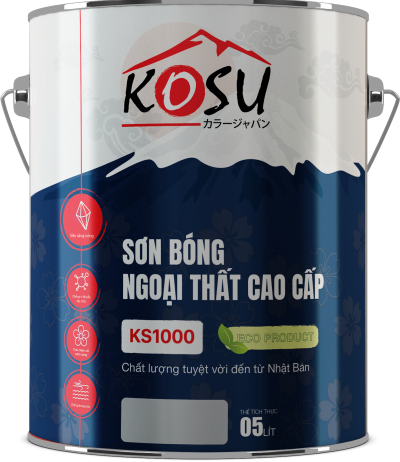 Sơn bóng ngoại thất KoSu cao cấp KS1000