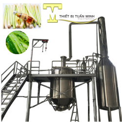Thiết bị chưng cất tinh dầu sả