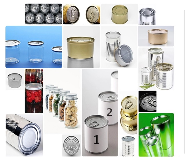 Máy viền mí lon thiếc, máy đóng nắp, máy ghép mí lon nhôm, thiếc, lon giấy, nhựa...