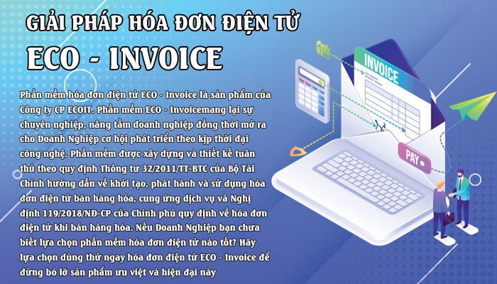 Giải pháp EcoInvoice - Phần mềm hóa đơn điện tử