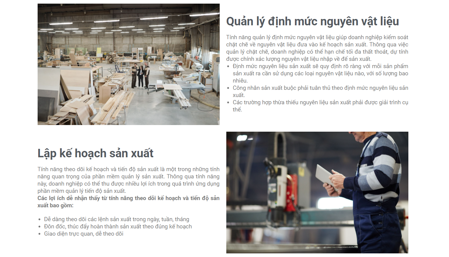 Phần mềm quản lý sản xuất