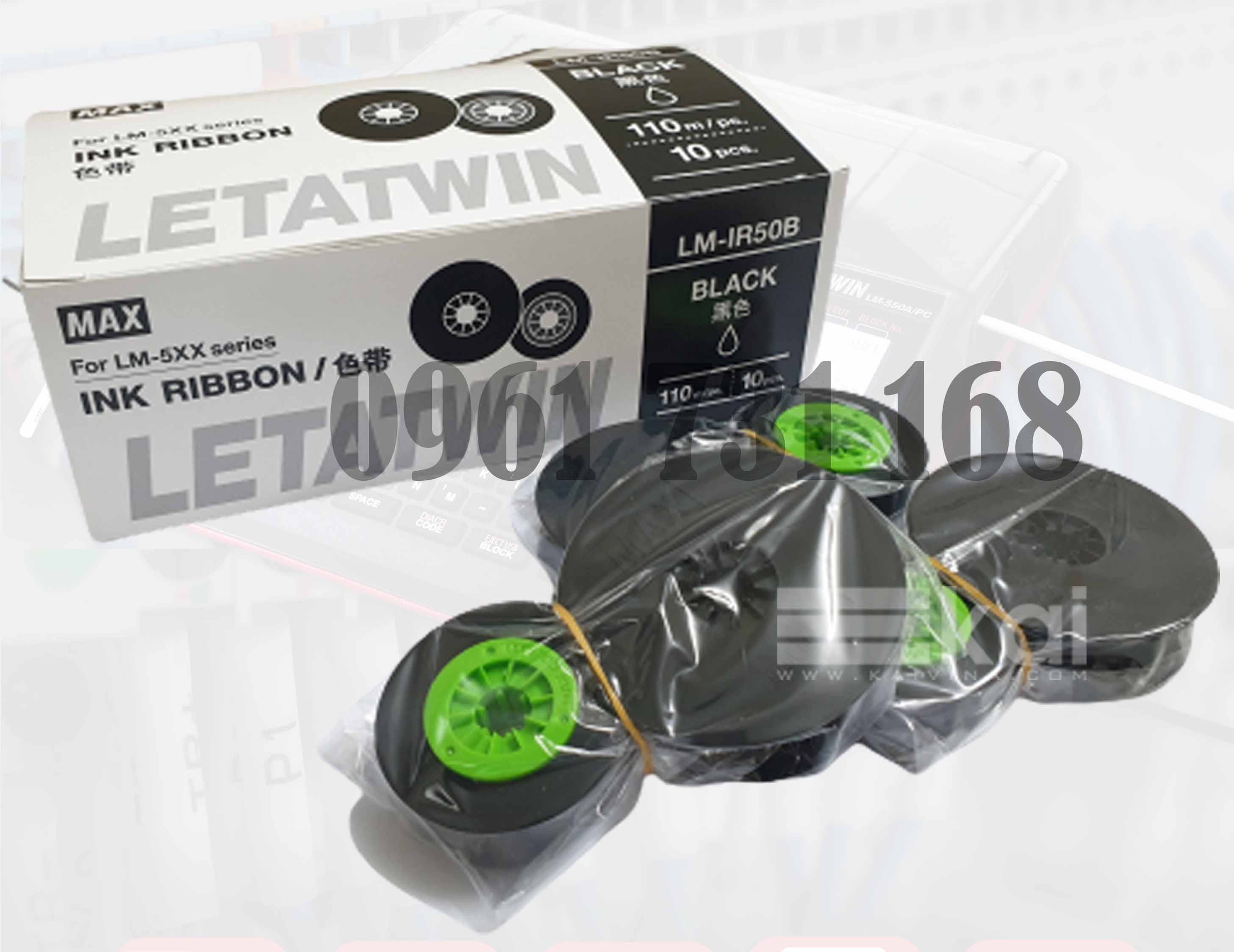Mực in LM-IR50B dùng cho máy in đầu cốt LM-550 chính hãng MAX JAPAN