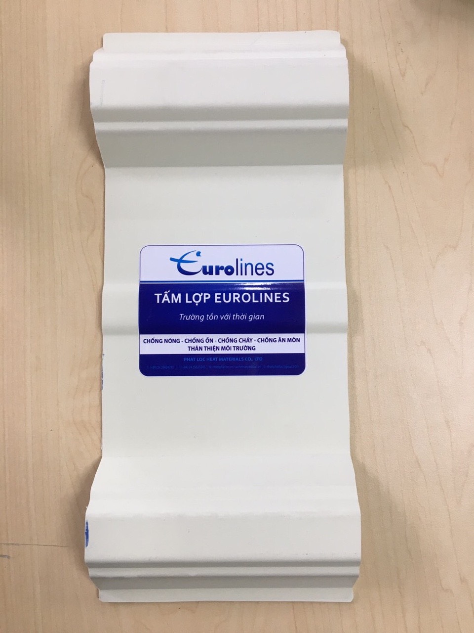 Tôn nhựa chống ăn mòn hóa chất Eurolines Phát Lộc