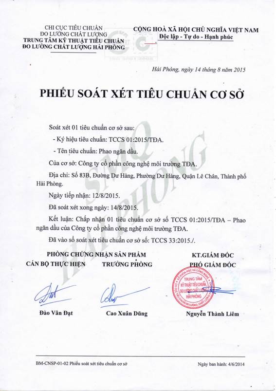 Tieu chuan co so phao quay dau tran tda