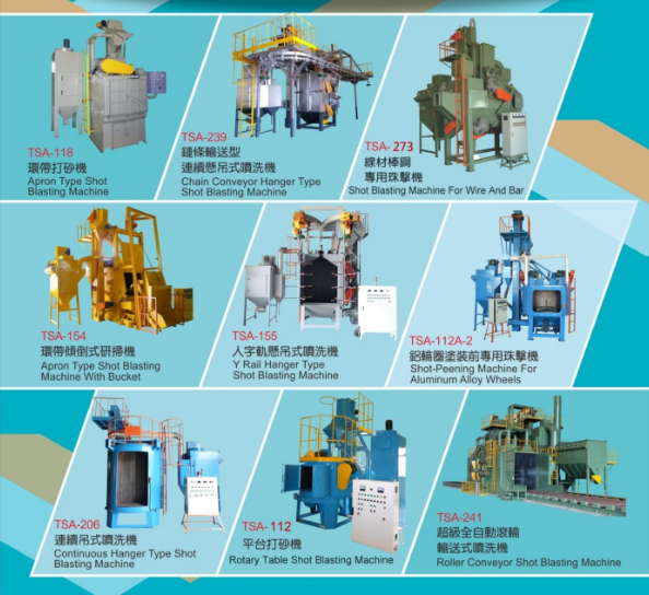 Máy phun bi làm sạch kiểu băng tải TSA-239