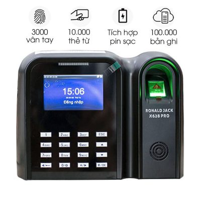 Máy chấm công vân tay RONALD JACK X628 pro