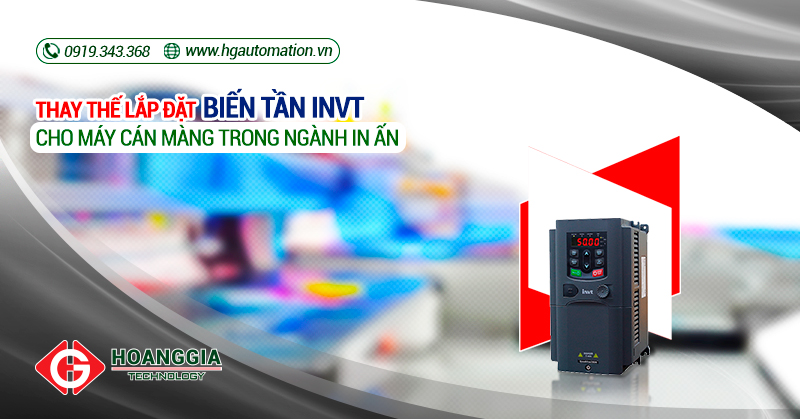 Thay thế biến tần INVT cho máy bối trong ngành in ấn