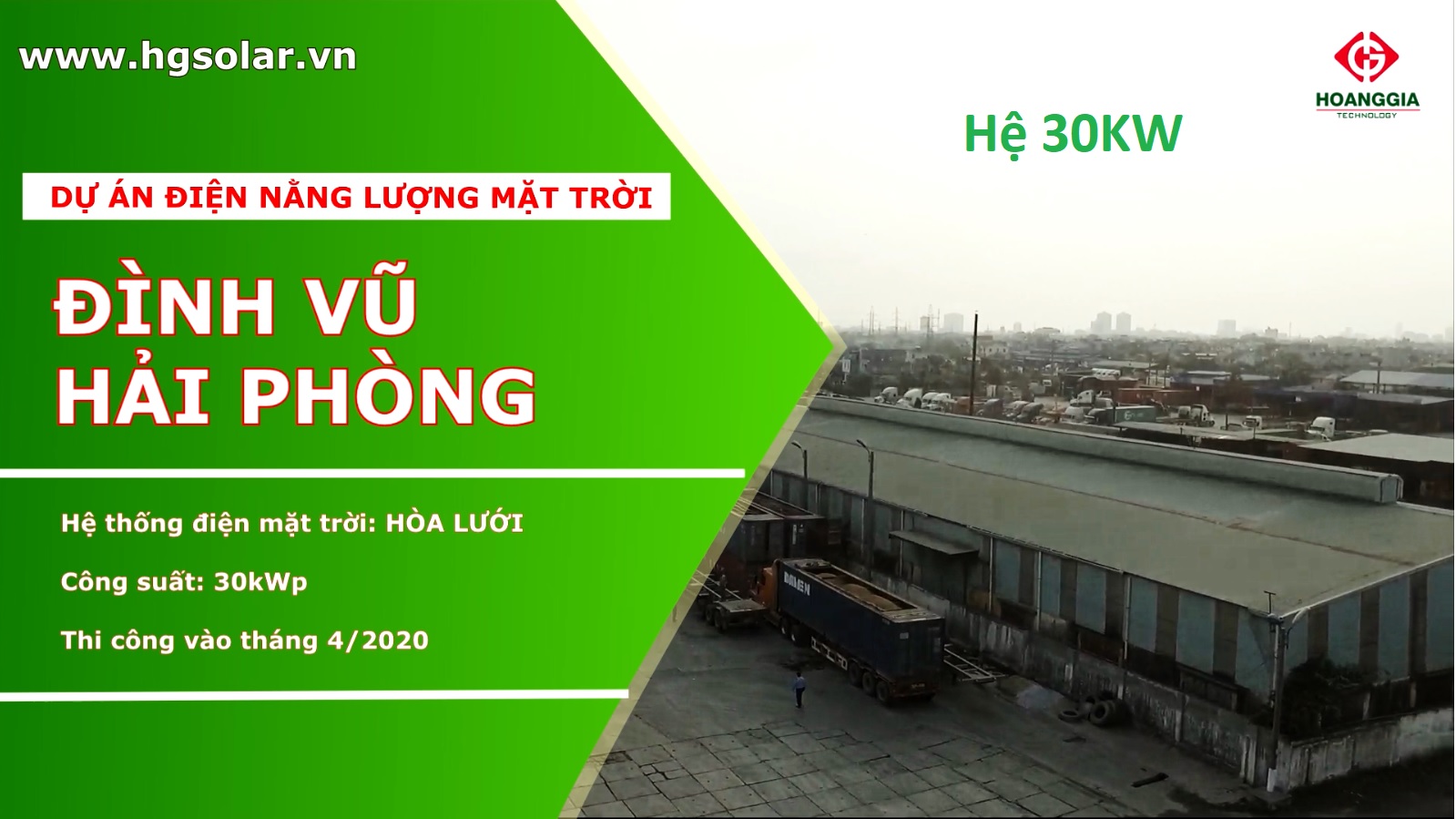  Dự án: Hệ thống điện mặt trời hòa lưới 30kw cho doanh nghiệp tại Hải Phòng