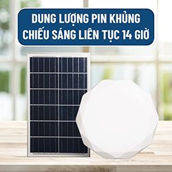 Đèn ốp trần năng lượng mặt trời XD50 50W