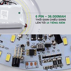Đèn ốp trần năng lượng mặt trời XD50 50W