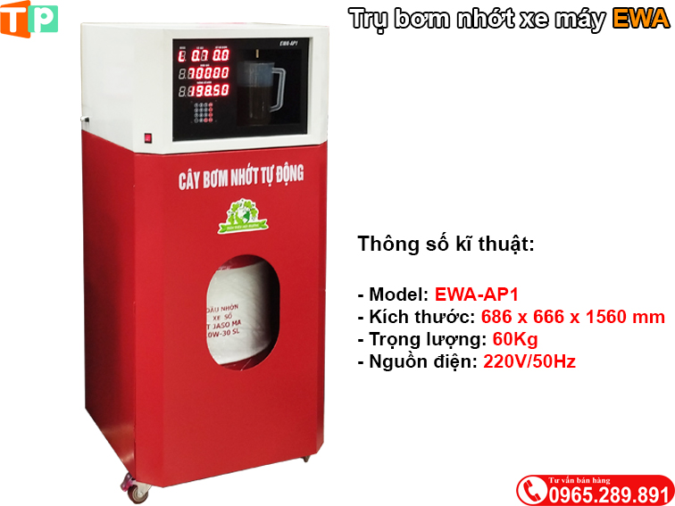 Trụ bơm dầu nhớt Honda EWA