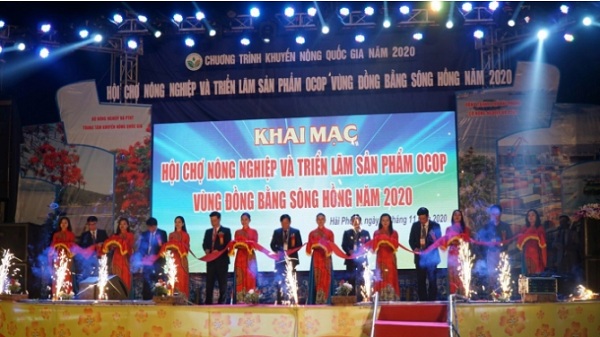 Hải Phòng: Khai mạc Hội chợ Nông nghiệp và triển lãm sản phẩm OCOP vùng Đồng bằng sông Hồng năm 2020