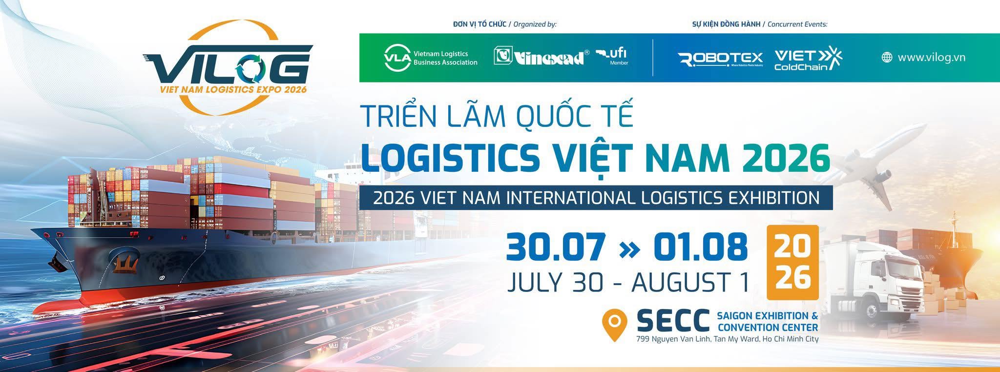 Triển lãm Quốc tế Logistics Việt Nam lần thứ 4- VILOG 2026