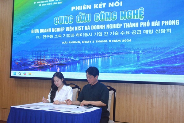 Kết nối KIST – Hải Phòng: Mở rộng cơ hội hợp tác và chuyển giao công nghệ