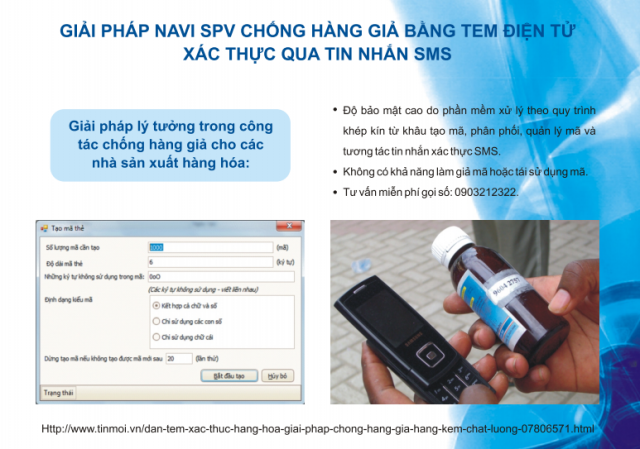 Navi SPV phần mềm xác thực sản phẩm chính hãng