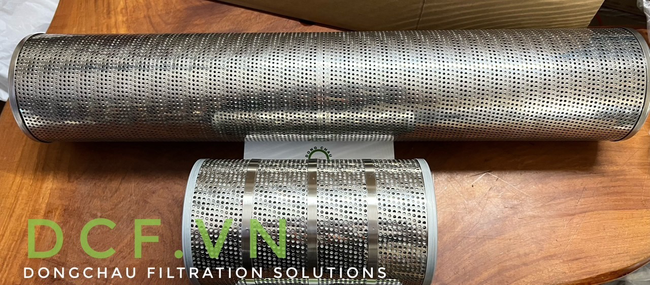 Lõi inox lọc dầu thủy lực áp cao