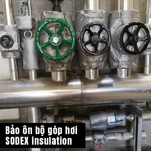 Bộ nệm cách nhiệt bảo ôn bình góp hơi nóng tiết kiệm năng lượng