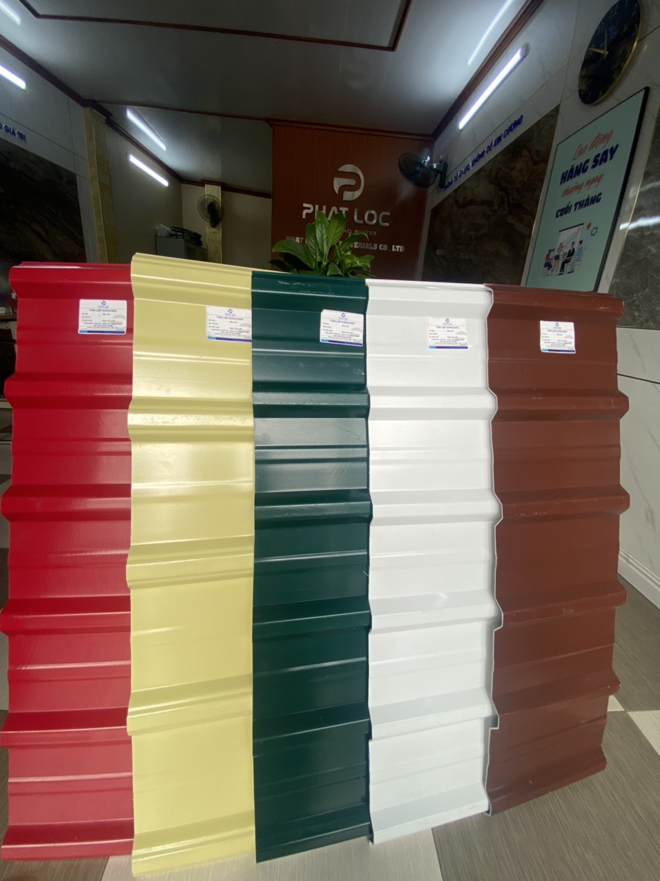 Tấm lợp PVC/ASA chống ăn mòn EUROLINES
