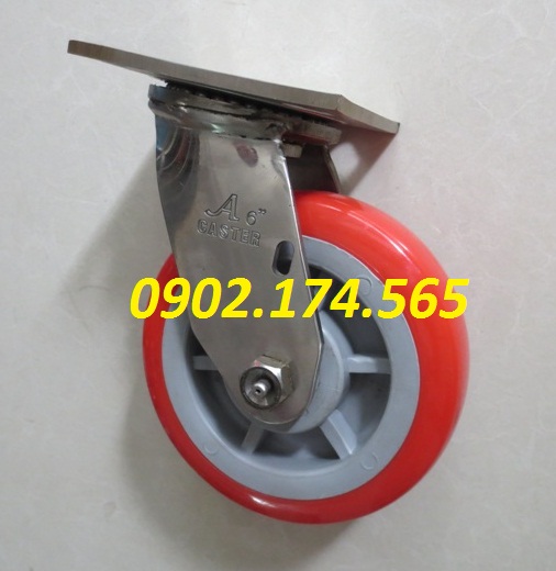 Bánh xe PU càng inox 304