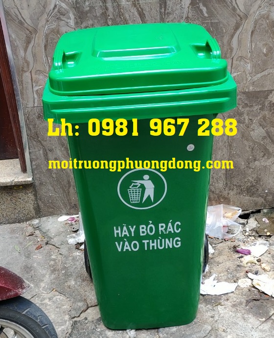 Thùng rác phân loại rác thải ngoài trời 120 L