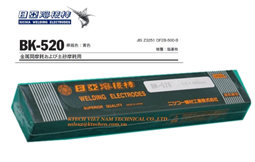 NICHIA(NIKKO)-Que hàn chống mài mòn BK-520