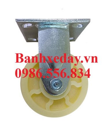 Bánh xe Nylon càng thép xi mạ kẽm chịu tải nặng