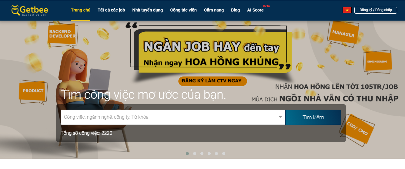 Getbee kết nối chuyên gia tuyển dụng và doanh nghiệp