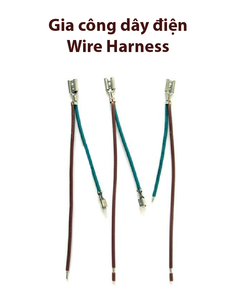 gia công dây điện wire harness bộ dây điện cho máy lạnh máy điều hòa treo tường âm trần máy lạnh tủ đứng hãng panasonic lg daikin casper funiki samsung sharp nagakawa toshiba aqua midea comfee gree tcl