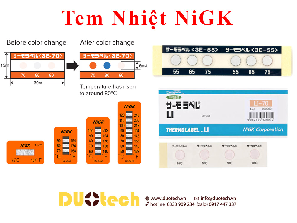 Công ty đại lý nhà cung ứng cấp 1 phân phối sản phẩm chính hãng thương nhãn hiệu brand marker Nigk supplier agency vendor list miếng dán hiển thị, thẻ báo tem nhãn cảnh báo nhiệt độ cao chính hãng thương nhãn hiệu nigk xuất xứ nhật bản temperature lndicator thermo label li 3e 4e 5e 6e 8e t1 t3 t5 t8 f 1k 3k wr 5s thermo labels nigk brand in vietnam 示温材日油技研 nichiyu giken kogyo Nigk Tem giám sát nhiệt có hồi nhiệt - Reversible Temperature Label ; Nigk Nhãn Tem giám sát nhiệt không hồi nhiệt - Irreversible Temperature Label Nigk Li Li-40 Li-45 Li-50 Li-55 Li-60 Li-65 Li-70 Li-75 Li-80 Li-85 Li-90 Li-95 Li-100 Li-105 Li-110 Li-115 Li-120 Li-125 Li-130 Li-140 Li-150 Li-160 Li-170 Li-180 Li-190 Li-200 Li-210 Li-220 Li-230 Li-240 Li-250 Nigk 3E 3E-40 3E-45 3E-50 3E-55 3E-60 3E-65 3E-70 3E-75 3E-80 3E-90 3E-95 3E-100 3E-105 3E-110 3E-120 3E-130 3E-140 3E-150 3E-160 3E-170 Nigk 3E-180 3E-190 3E-200 3E-210 3E-220 3E-230 Nigk 4E 4E-50 4E-55 4E-60 4E-65 4E-70 4E-75 4E-80 4E-85 4E-90 4E-95 Nigk 5E 5E-50 5E-75 5E-100 5E-125 5E-170 5E-210 Nigk 8E 8E-50 8E-90 Nigk T1-70 T1-75 T1-80 T1-85 T1-90 T1-95 T1-100 Nigk T3-60A T3-70A T3-80A T3-100A Nigk T5-50A T5-60A T8-50A Nigk T5-50B T5-65B T5-75B T5-100B T8-60B Nigk T8-40C T8-75C Nigk F F-50 F-55 F-60 F-65 F-70 F-75 F-80 F-85 F-90 F-95 F-100 F-105 F-110 F-115 F-120 F-125 Nigk 1K 1K-40 1K-45 1K-50 1K-55 1K-60 1K-65 1K-70 1K-75 1K-80 1K-85 1K-90 1K-95 1K-100 1K-105 1K-110 1K-115 1K-120 1K-125 --/-- Nigk 3K 3K-40 3K-50 3K-65 3K-80 3K-95 3K-110 3K-130 Nigk 3R-40 3R-50 3R-60 3R-70 3R-80 3R-90 3R-100 3R-110 3R-120 3R-130 Nigk WR Number thermo wappen WR-40 WR-45 WR-50 WR-55 WR-60 WR-65 WR-70 WR-Mixed Nigk MELTMARK MK-25 MK-30 Nigk Mini No.50 No.55 No.60 No.65 No.70 No.75 No.80 No.85 No.90 No.95 No.100 No.105 No.110 No.115 No.120 No.125 Nigk Thermo Proof G-1 G-2 Nigk RETOMARK R1 R2 R3 Nigk DEW LABEL D-1 Nigk THERMOSHEET™ C Nigk 5S-50 5S-55 5S-60 5S-65 5S-70 5S-75 5S-80 5S-85 5S-90 5S-95 Combination label A-65 A-70 A-75 A-80 A-85 A-90 Nigk TB-65 TB-70 TB-75 TB-80 TB-85 TB-90 Nigk VL-40 VL-60 VL-80 VL-100 VL-120 VL-140 VL-180 Nigk DIGITAL THERMO TAPE D-M6 D-06 D-16 D-38 D-50 Nigk