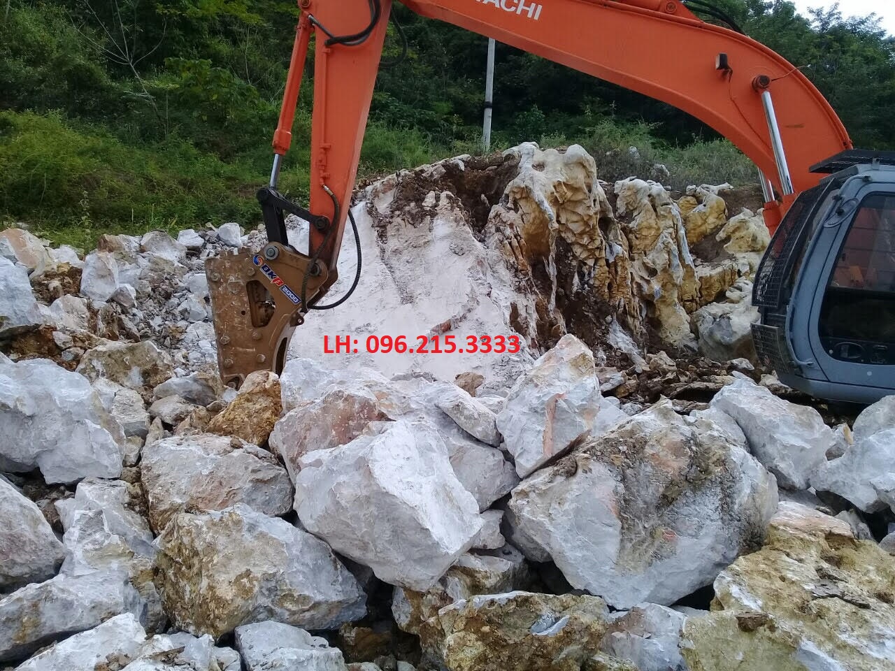 Búa phá đá thủy lực Hàn Quốc OKTEC