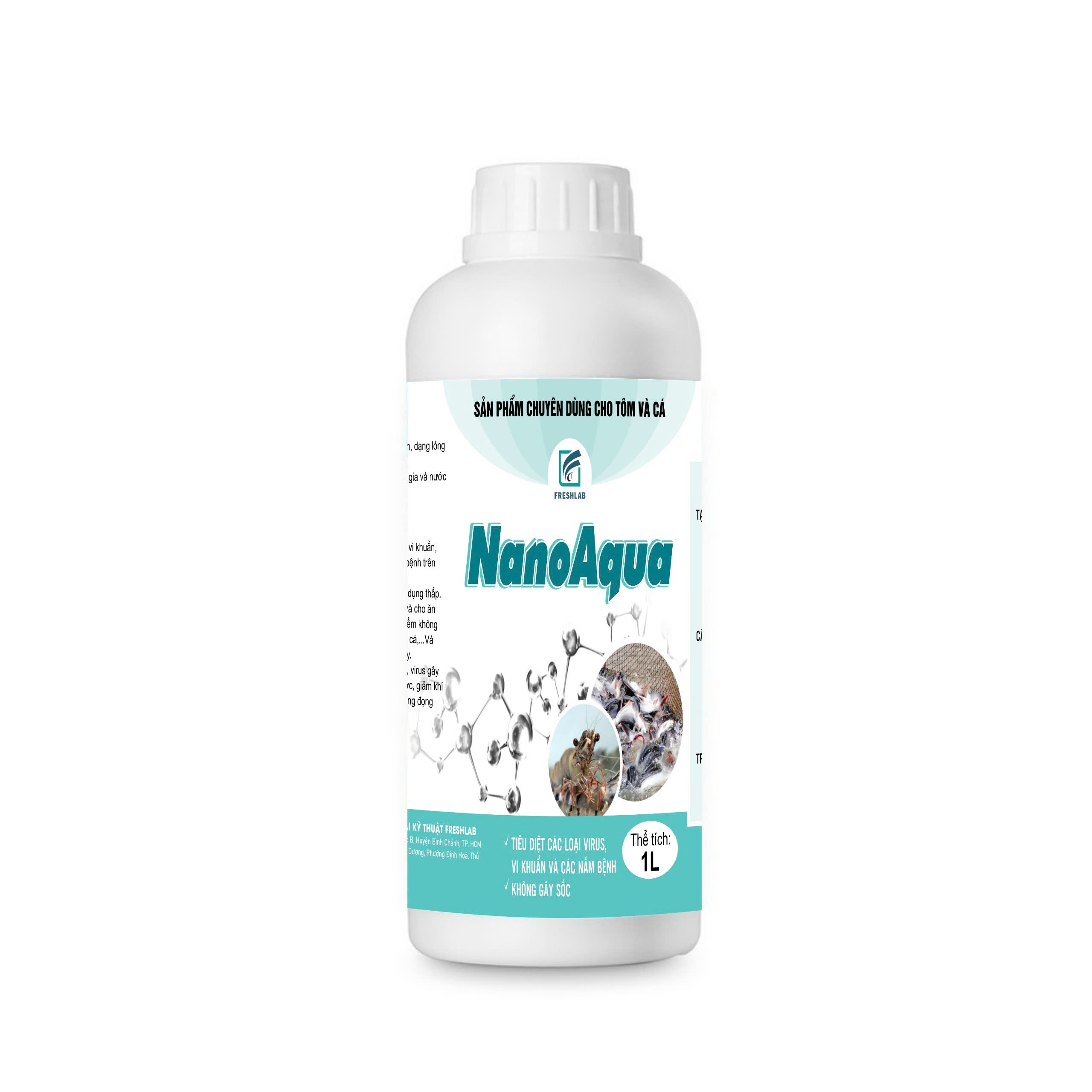 NANOAQUA - Diệt khuẩn ao nuôi an toàn, không gây sốc