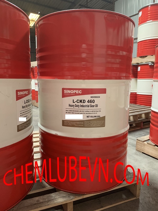 Dầu hộp số công nghiệp SINOPEC L-CKD ISO VG 150, 220, 320, 460, 680