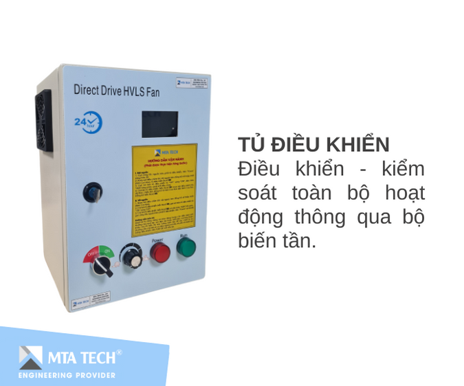 Quạt công nghiệp cánh lớn HVLS - MTA TECH 5.2m (17ft) - 2nd