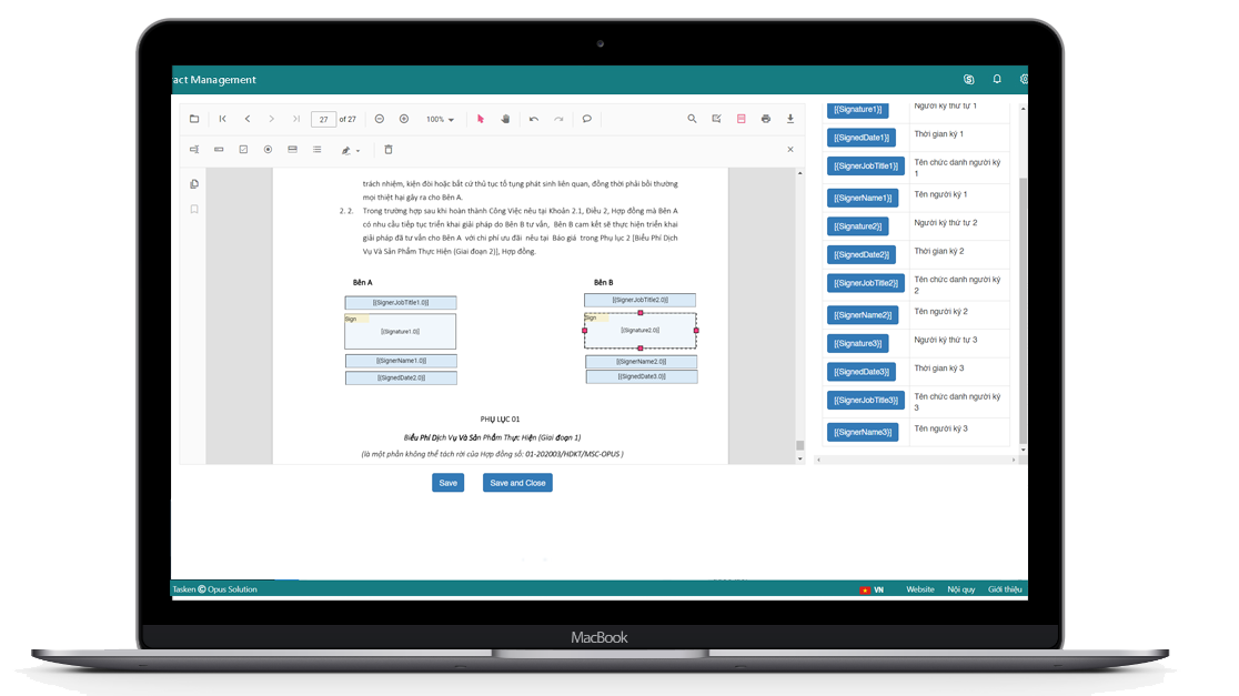  Hệ thống quản lý hợp đồng (Contract Management)