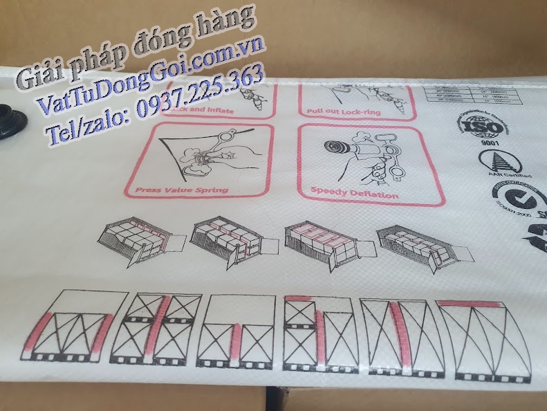 Túi khí chèn hàng PP woven 800x1200mm
