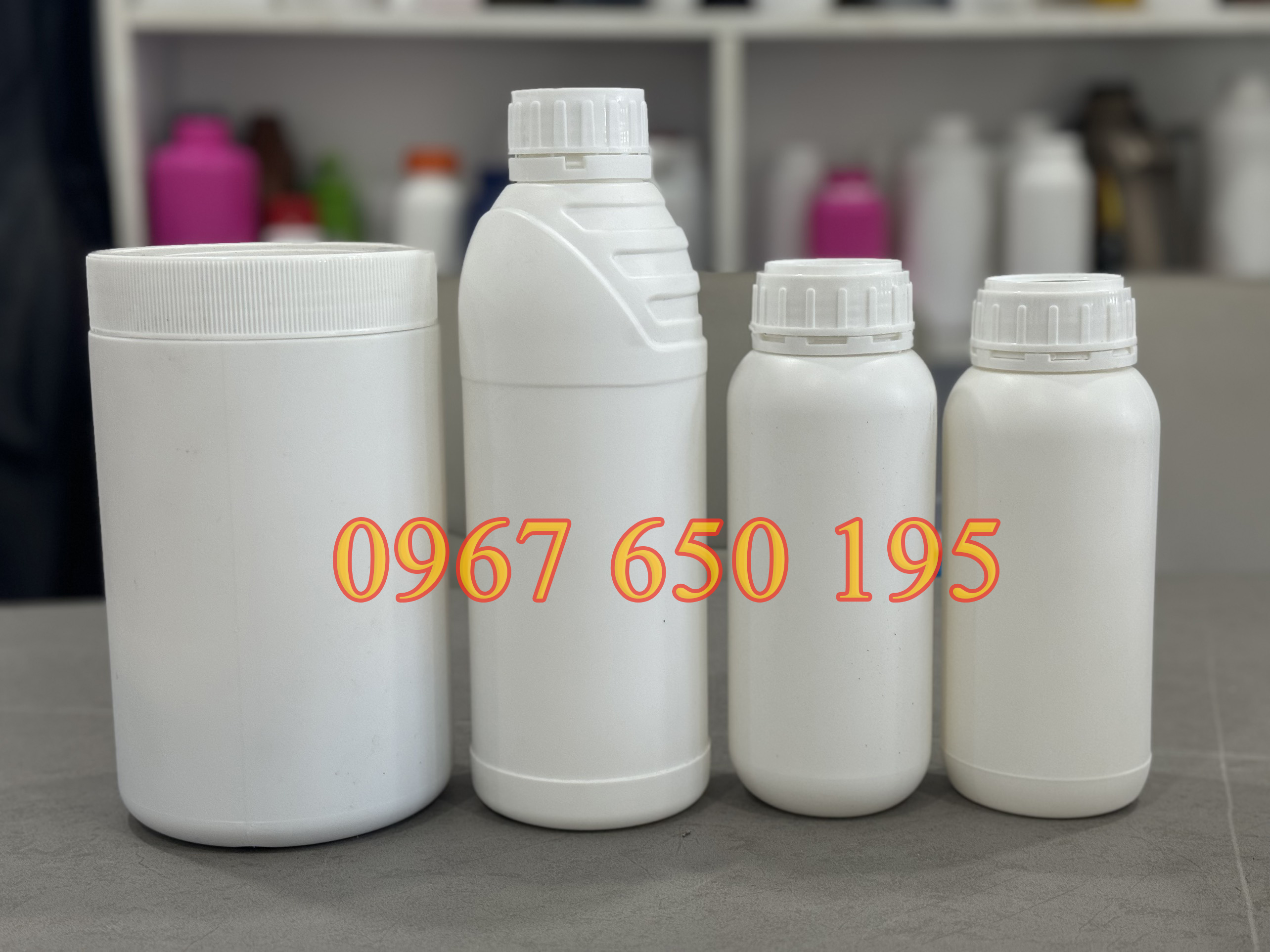 Chai nhựa 1000ml đựng hóa chất , chai nhựa 500ml, chai nhựa 250ml