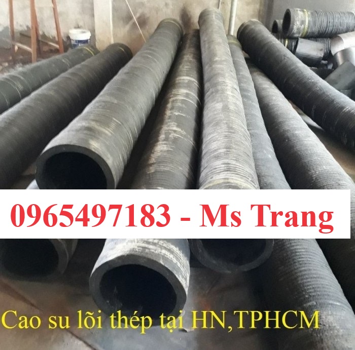 Ống cao su lõi thép hút cát, hút nước chịu mài mòn phi 75 - phi 350 có sẵn