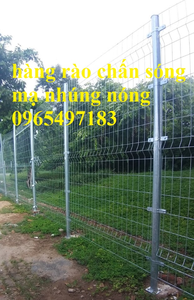 Hàng rào lưới thép chấn sóng, lưới thép hàng rào chấn sóng, hàng rào lưới thép mạ kẽm, hàng rào lưới thép sơn tĩnh điện