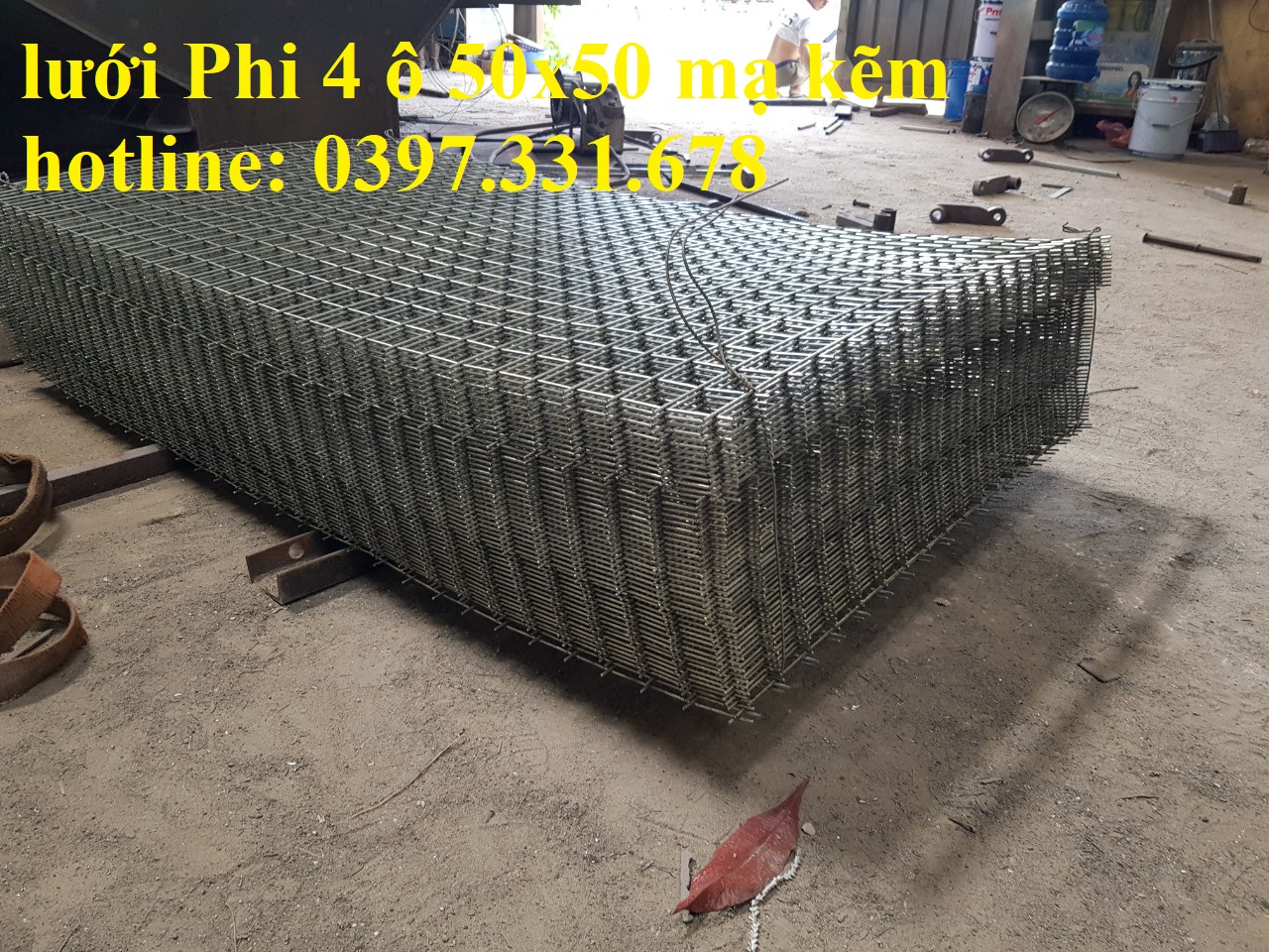 Lưới thép hàn 4 ly ô 50x50 mạ kẽm hàng sẵn kho