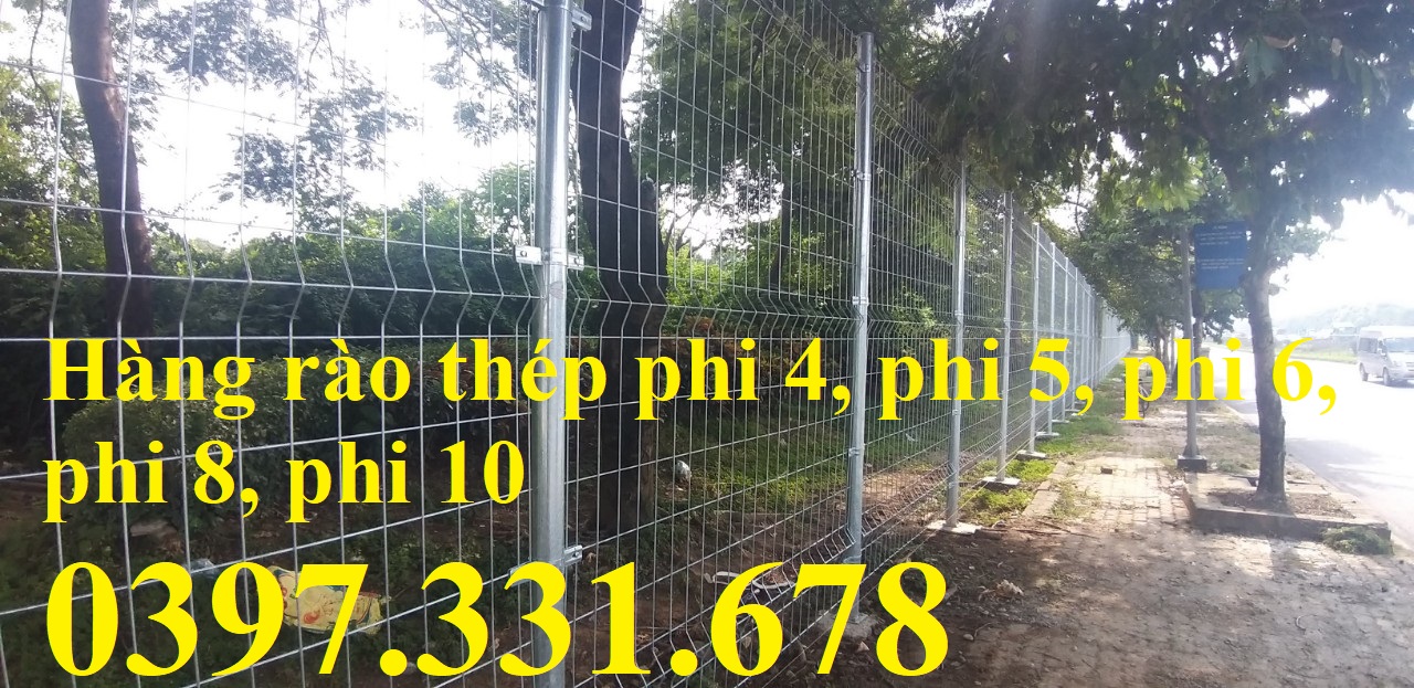 Hàng rào mạ kẽm nhúng nóng phi 5 ô 100x200 sản xuất tại Hà Nội