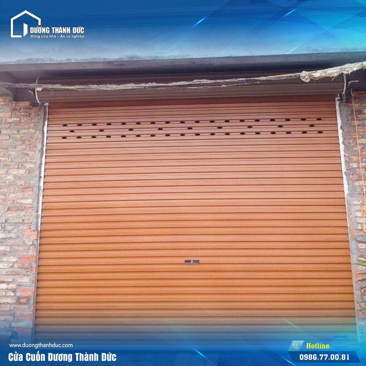 Cửa cuốn tấm liền Biên Hòa series 1 CB | Dương Thành Đức