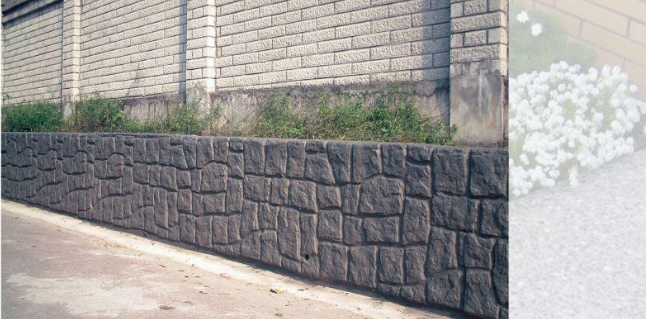Bê tông áp khuôn trên tường