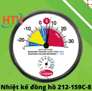 Nhiệt kế đồng hồ treo tường 212-159C-8