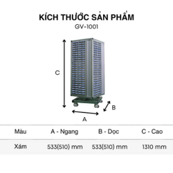 Tủ đựng linh kiện điện tử 400 ngăn Hàn Quốc GV-100