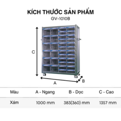 Tủ đựng linh kiện 36 ngăn Hàn Quốc GV-1010B
